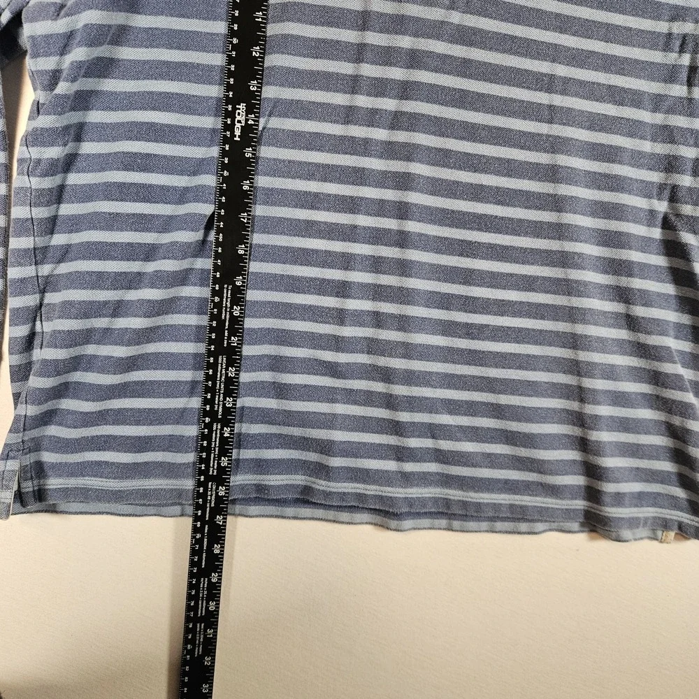 LL Bean Pullover Quarter Zip Mens XL Traditional Fit Striped Y2K Preppy‎